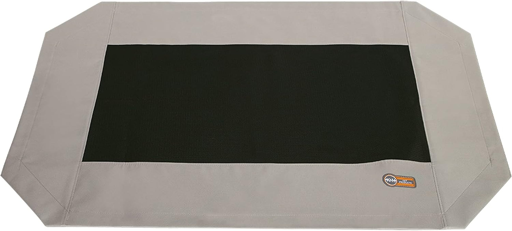 Dog Cot Replacement Cover, Designed to Fit K&H Medium Pet Cots (Sold Separately), Indoor Outdoor, Breathable Cooling Mesh Center, Machine Washable - Medium 32 X 25In Gray