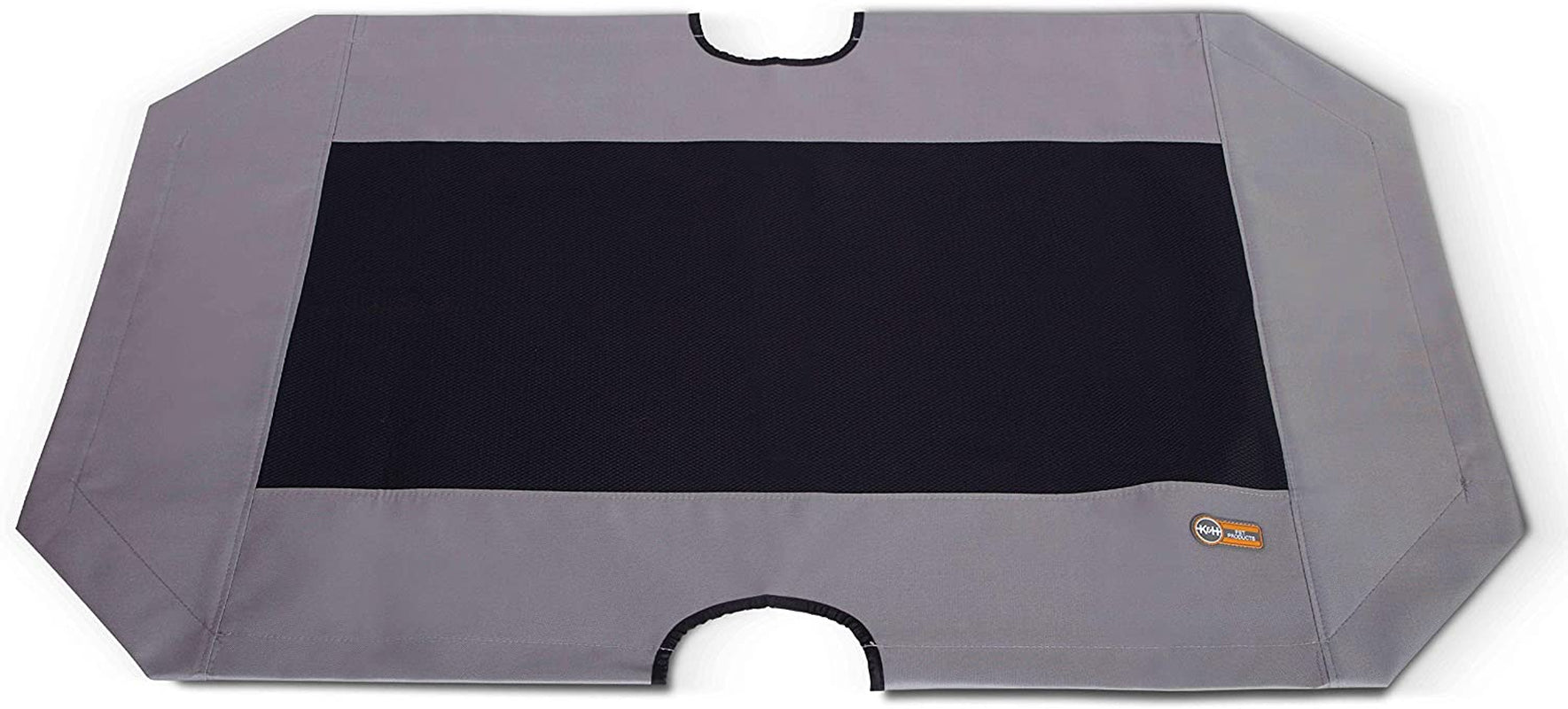 Dog Cot Replacement Cover, Designed to Fit K&H Medium Pet Cots (Sold Separately), Indoor Outdoor, Breathable Cooling Mesh Center, Machine Washable - Medium 32 X 25In Gray