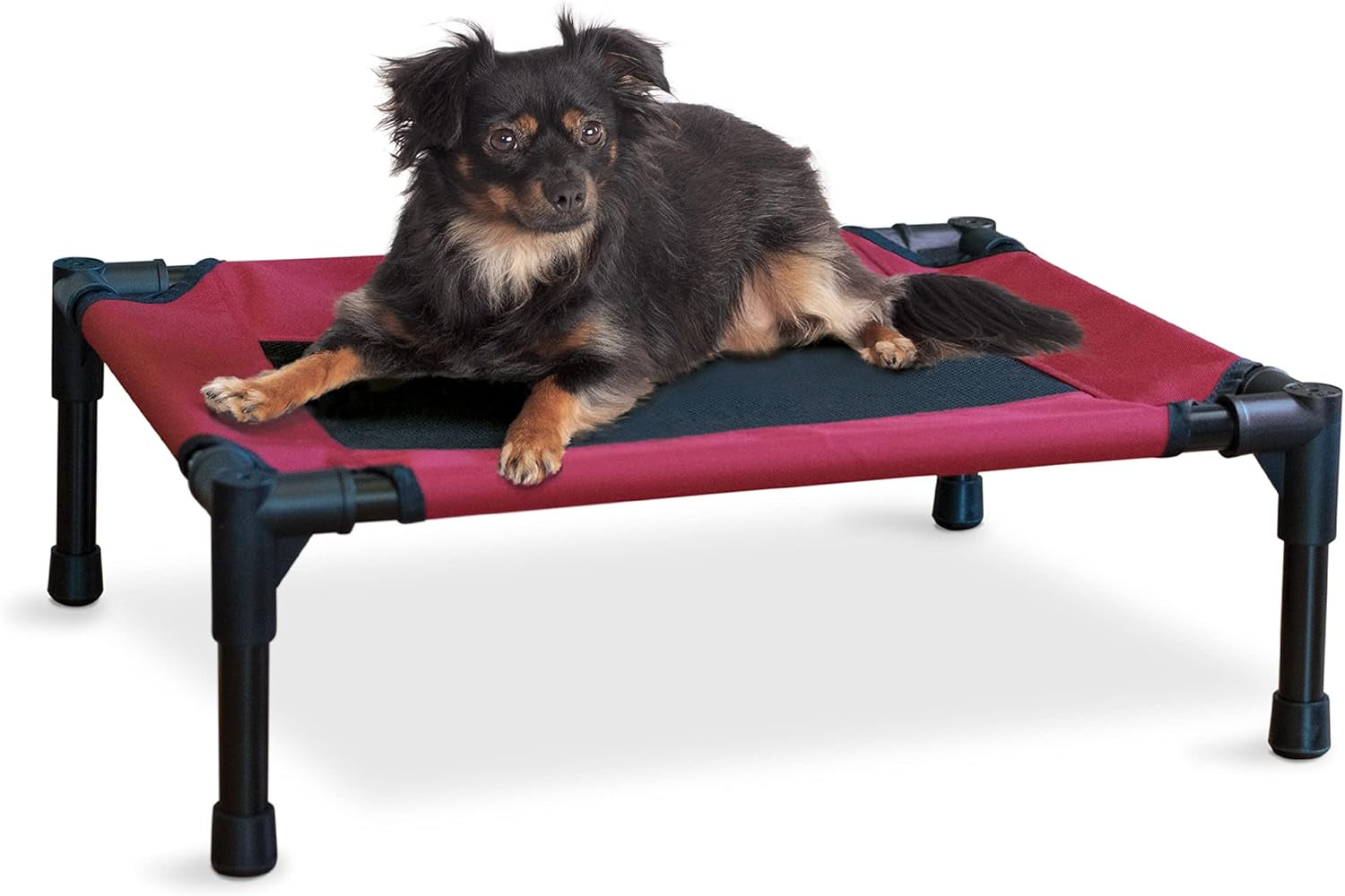 Dog Cot Replacement Cover, Designed to Fit K&H Medium Pet Cots (Sold Separately), Indoor Outdoor, Breathable Cooling Mesh Center, Machine Washable - Medium 32 X 25In Gray