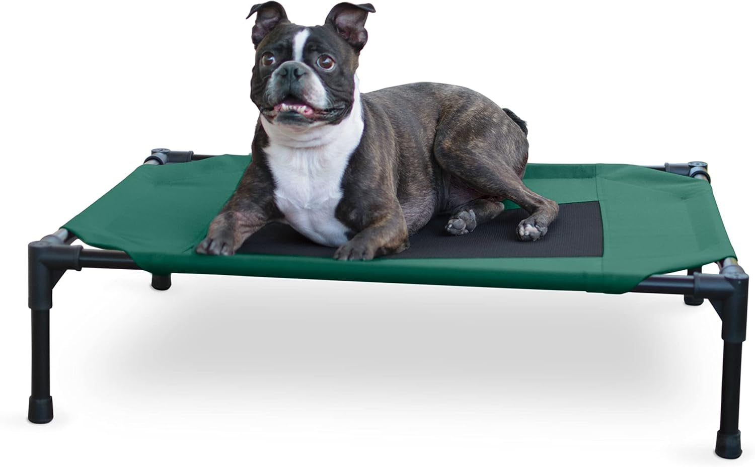 Dog Cot Replacement Cover, Designed to Fit K&H Medium Pet Cots (Sold Separately), Indoor Outdoor, Breathable Cooling Mesh Center, Machine Washable - Medium 32 X 25In Gray