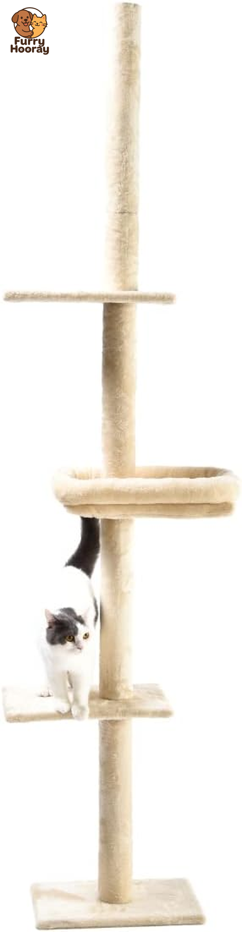 Replacement Sisal Cat Scratching Post 20" | Replacement Part & Extension Post, Grey